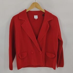 CABI Coronation Button Cardigan Jacket Style 4479 Cardinal Size XS